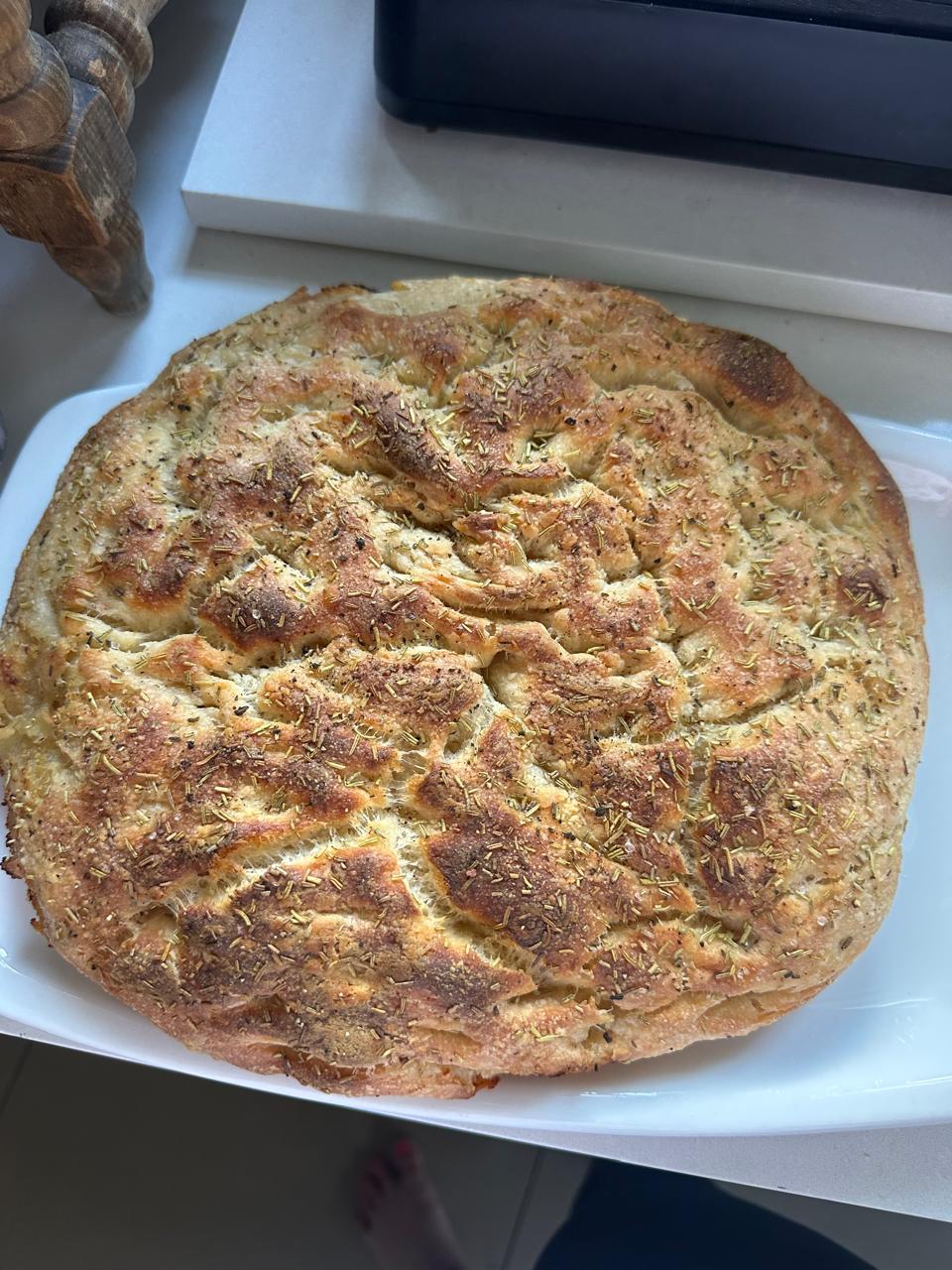 Garlic Sourdough Focaccia