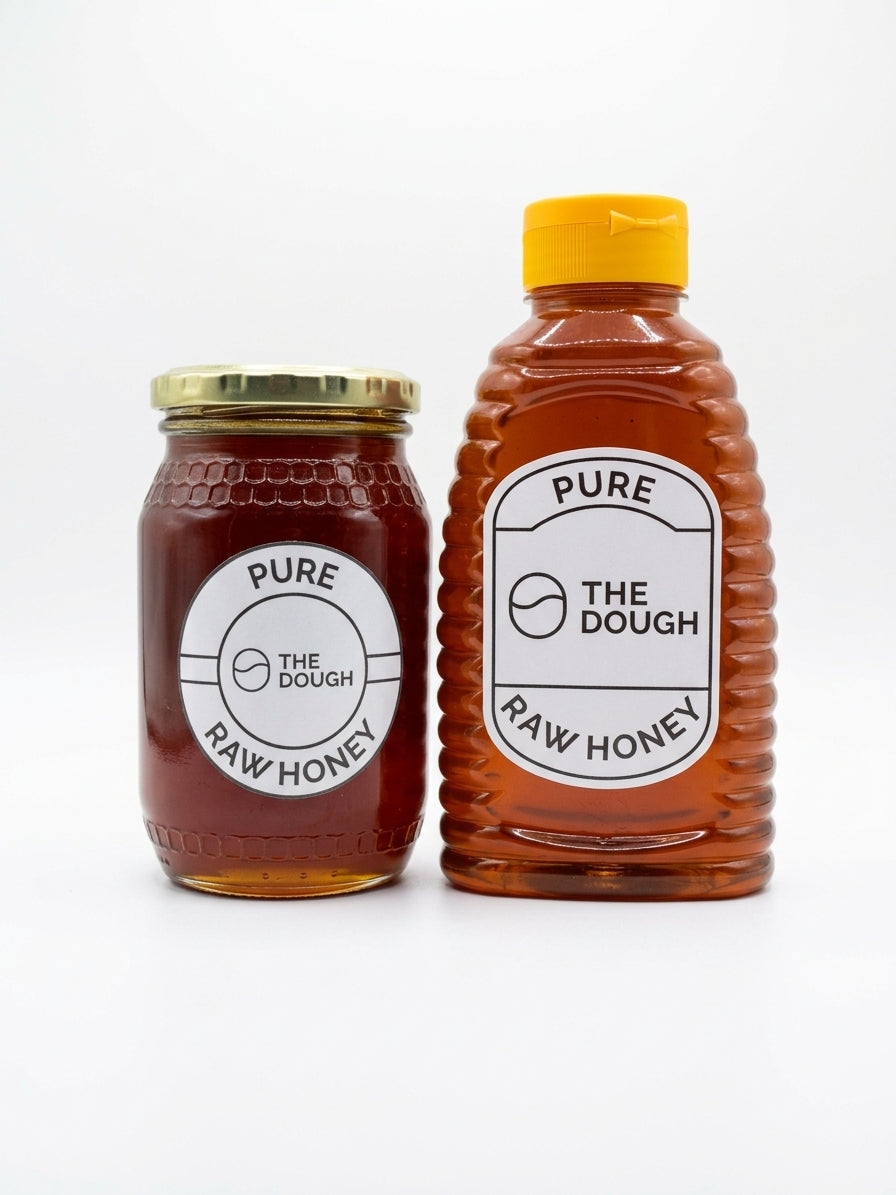 Pure Raw Lucerne Honey | 500g Squeeze Bottle & Glass Jar